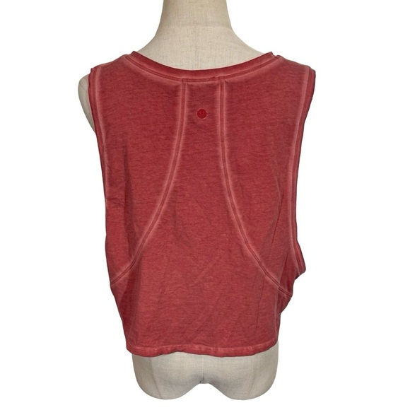 Lululemon Muscle Love Crop Tank *Fade in Washed Brick Rose W1BP9S - Picture 7 of 9